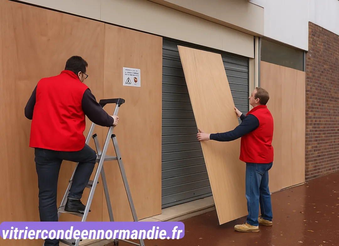 Mise en sécurité fermeture provisoire Condé-en-Normandie