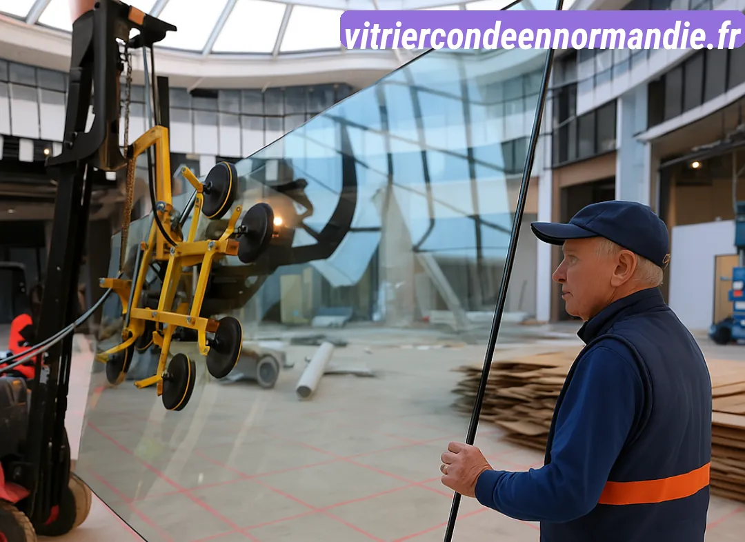 Remplacement de vitrine magasin Condé-en-Normandie